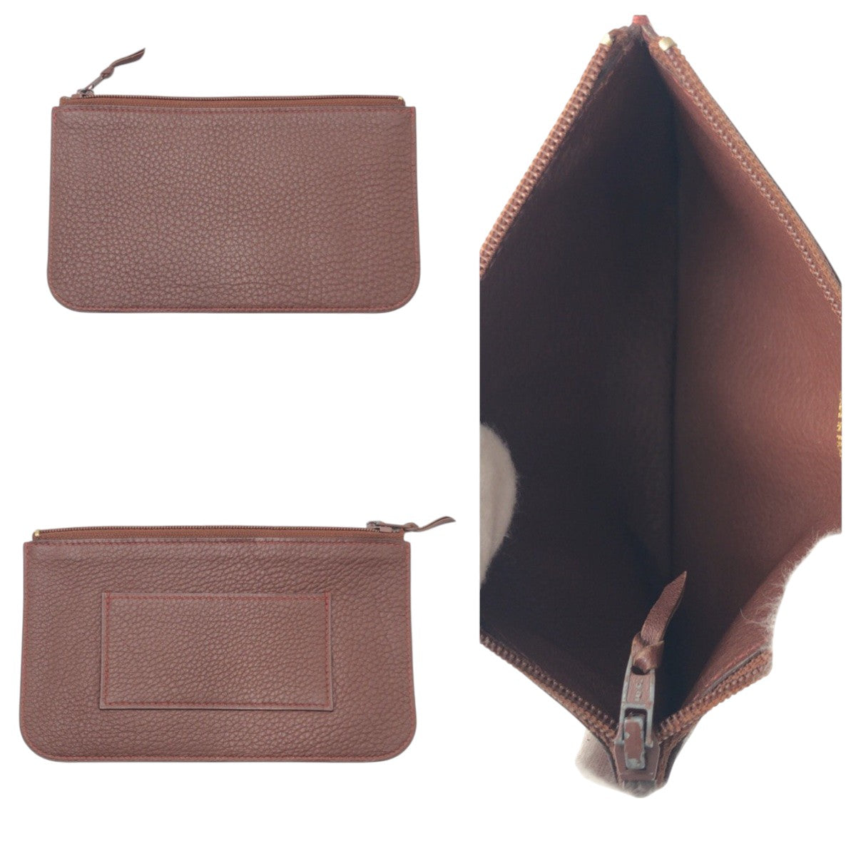 17248
HERMES エルメス ドゴンM ブラウン ゴールド金具 トゴ 長財布 ロングウォレット 男女兼用 □A刻印  レディース ABP55