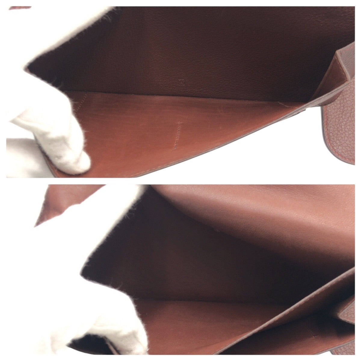 17248
HERMES エルメス ドゴンM ブラウン ゴールド金具 トゴ 長財布 ロングウォレット 男女兼用 □A刻印  レディース ABP55