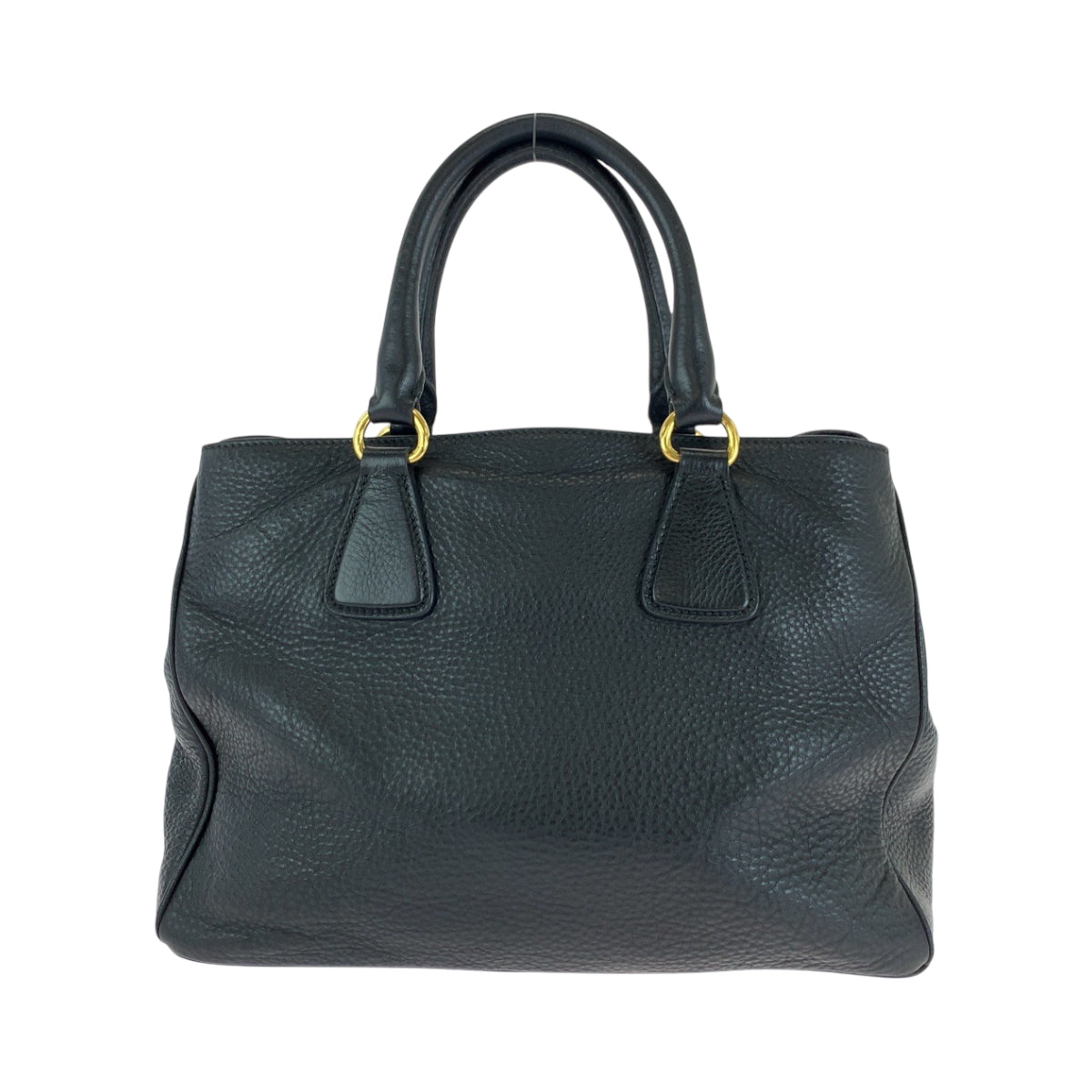 17249
PRADA プラダ ヴィッテロ ダイノ ロゴ ブラック 黒 ゴールド金具 レザー BN2794 トートバッグ ハンドバッグ ショルダーバッグ  レディース A73
