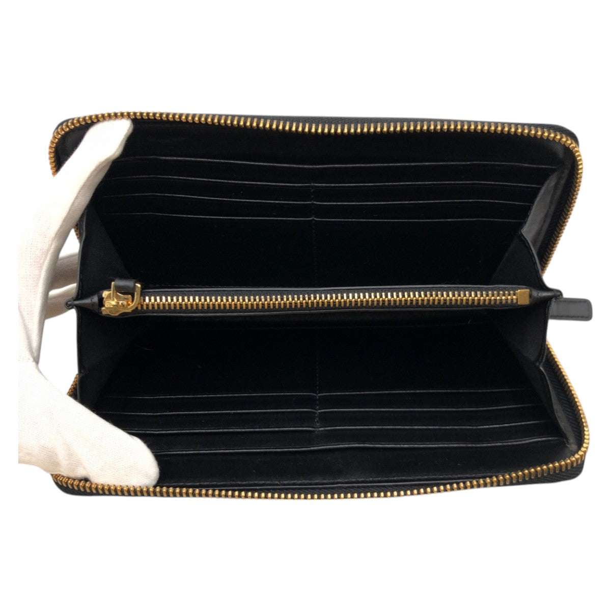 17252
VERSACE ヴェルサーチ ブラック ピンク レザー 長財布 ロングウォレット レディース ABP32