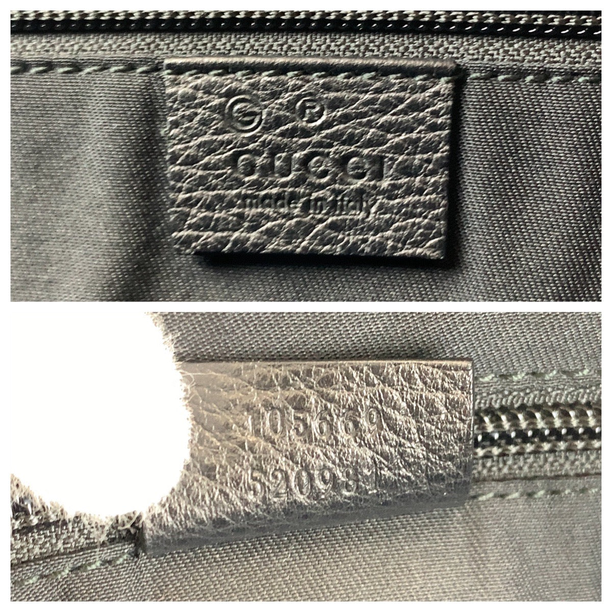 17259
GUCCI グッチ ブラック 黒 シルバー金具 GGキャンバス / レザー 105669 ショルダーバッグ ボストンバッグ  メンズ ABP54