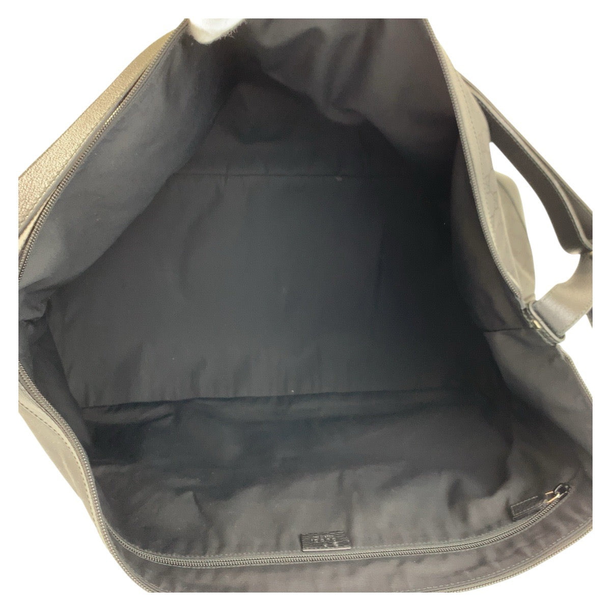 17259
GUCCI グッチ ブラック 黒 シルバー金具 GGキャンバス / レザー 105669 ショルダーバッグ ボストンバッグ  メンズ ABP54