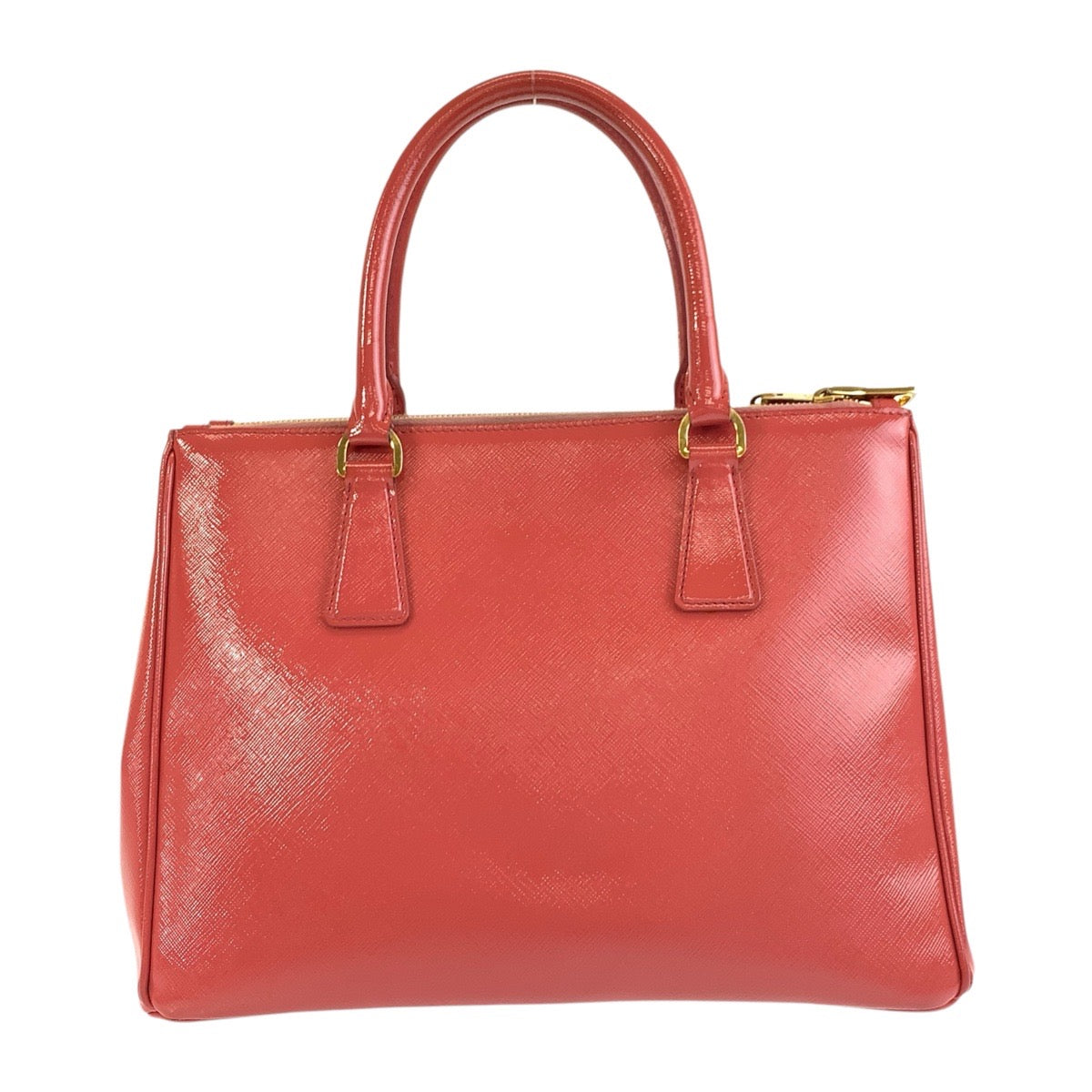 17263
PRADA プラダ サフィアーノ ピンク ゴールド金具 レザー ハンドバッグ トートバッグ ショルダーバッグ 2way レディース AB63