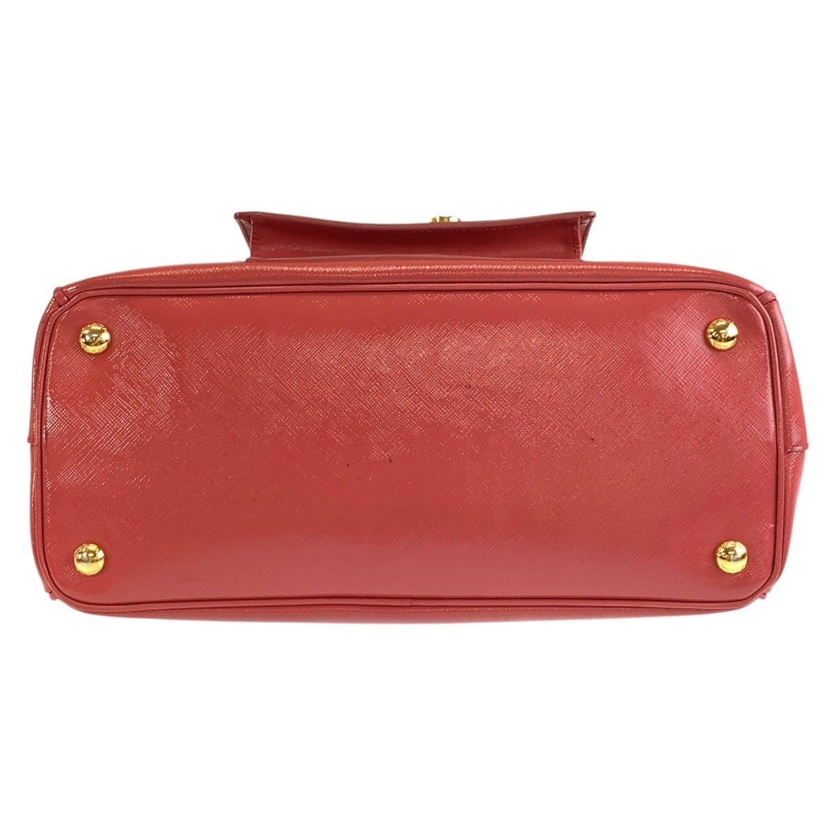 17263
PRADA プラダ サフィアーノ ピンク ゴールド金具 レザー ハンドバッグ トートバッグ ショルダーバッグ 2way レディース AB63