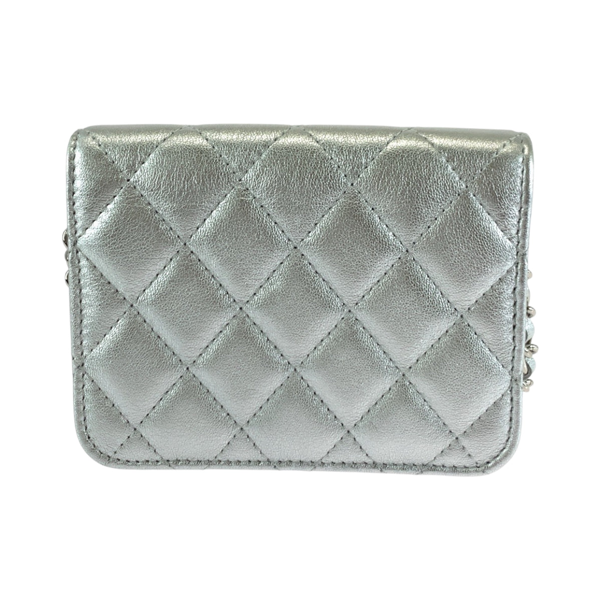 17264
CHANEL シャネル マトラッセ ココマーク スター シルバー シルバー金具 ラムスキン / ラインストーン チェーンショルダーバッグ レディース SA185