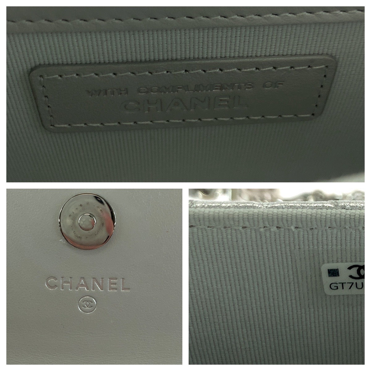 17264
CHANEL シャネル マトラッセ ココマーク スター シルバー シルバー金具 ラムスキン / ラインストーン チェーンショルダーバッグ レディース SA185