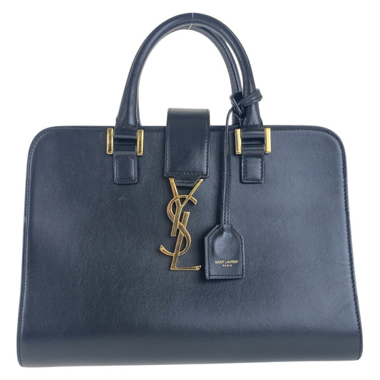 17267
YVES SAINT LAURENT イヴ サンローラン YSL カサンドラ ブラック 黒 ゴールド金具 レザー 568853 トートバッグ ハンドバッグ  レディース ABP78