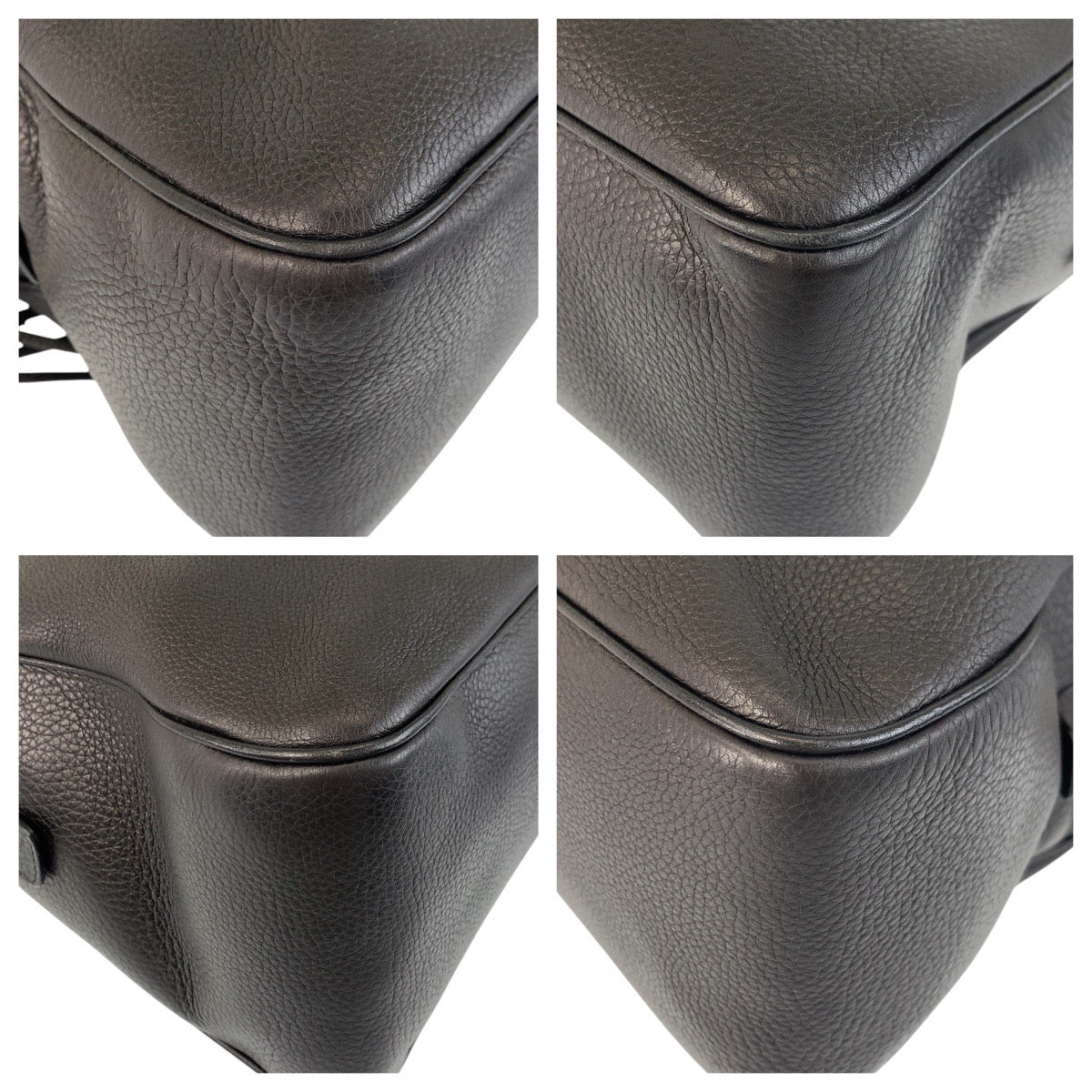 17271
GUCCI グッチ ソーホー ブラック 黒 ゴールド金具 レザー 353126 チェーン ショルダーバッグ ハンドバッグ  レディース AB74