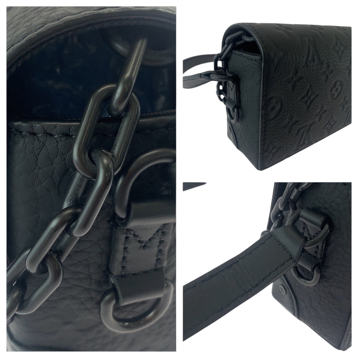17272
LOUIS VUITTON ルイヴィトン モノグラム スティーマー ウエアラブル ウォレット ノワール ブラック 黒 ブラック金具 レザー M81746 ショルダーバッグ ポシェット  メンズ