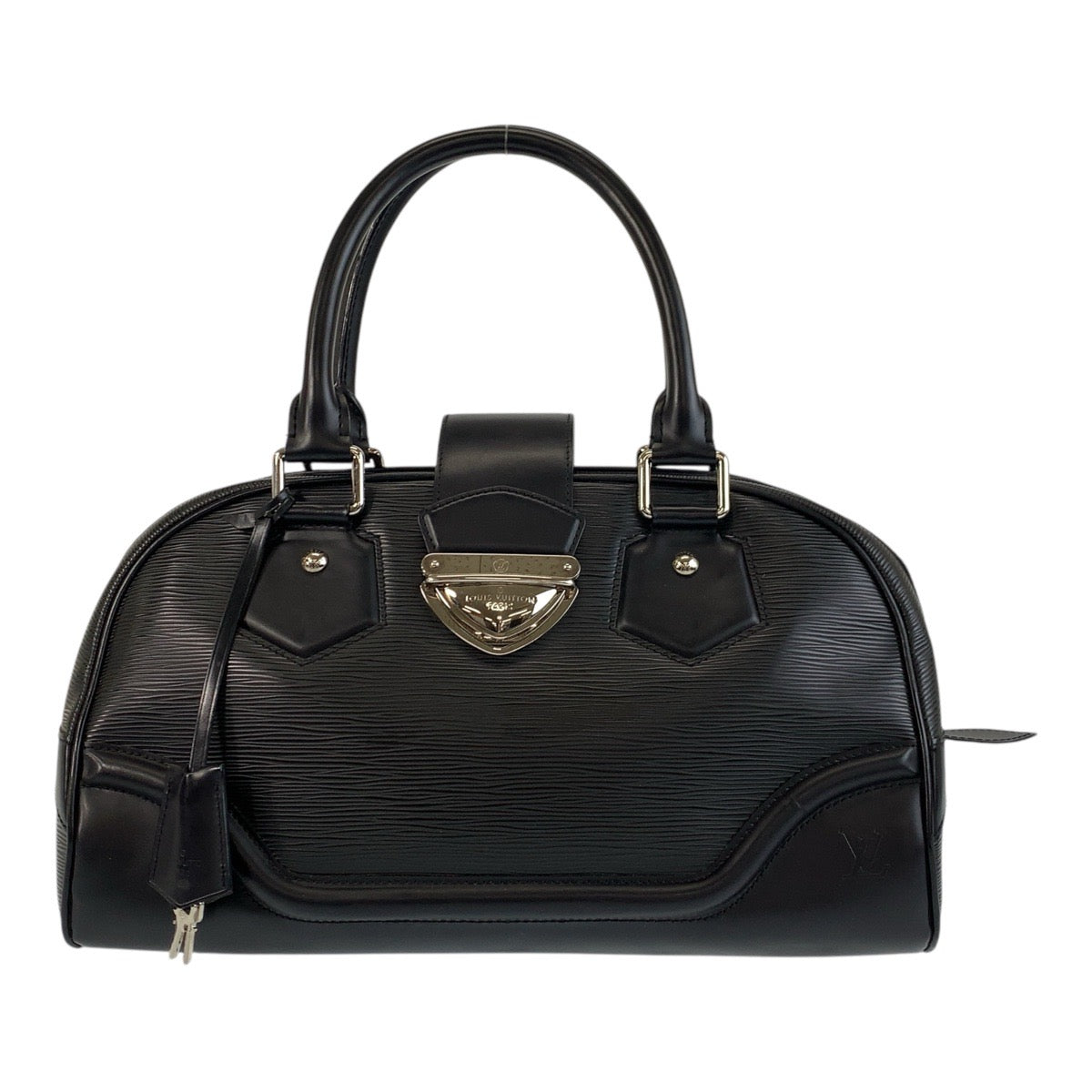 17278
LOUIS VUITTON ルイヴィトン エピ ボーリング モンテーニュGM ブラック 黒 シルバー金具 レザー M59312 ハンドバッグ ショルダーバッグ レディース ABP60