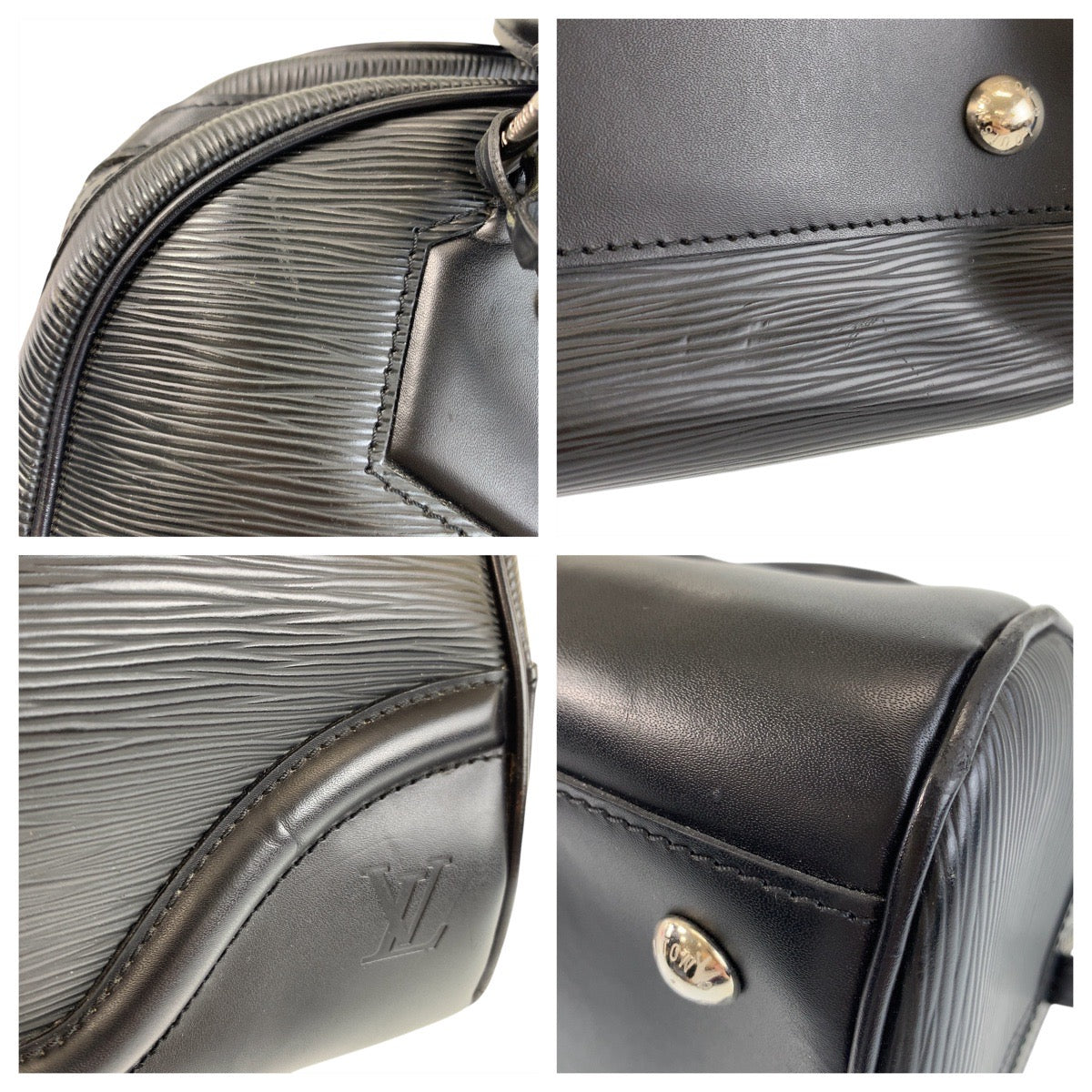 17278
LOUIS VUITTON ルイヴィトン エピ ボーリング モンテーニュGM ブラック 黒 シルバー金具 レザー M59312 ハンドバッグ ショルダーバッグ レディース ABP60