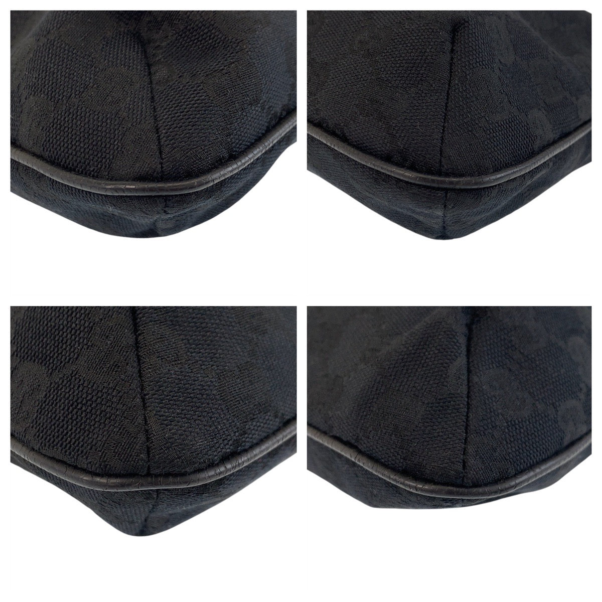 17283
GUCCI グッチ シェリーライン ブラック 黒 シルバー金具 GGキャンバス / レザー 189749 ショルダーバッグ ポシェット レディース A56