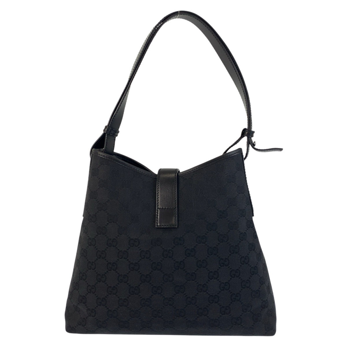 17286
GUCCI グッチ ニュージャッキー ブラック 黒 シルバー金具 GGキャンバス / レザー 110291 ホーボー ショルダーバッグ  レディース ABP52