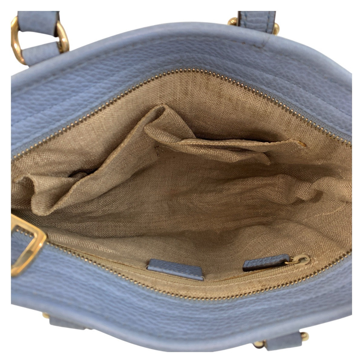 17288
GUCCI Beige Blue Gold Hardware GG Canvas / Leather 449241 Tote Bag Handbag Shoulder Bag 2way Women's ABP66