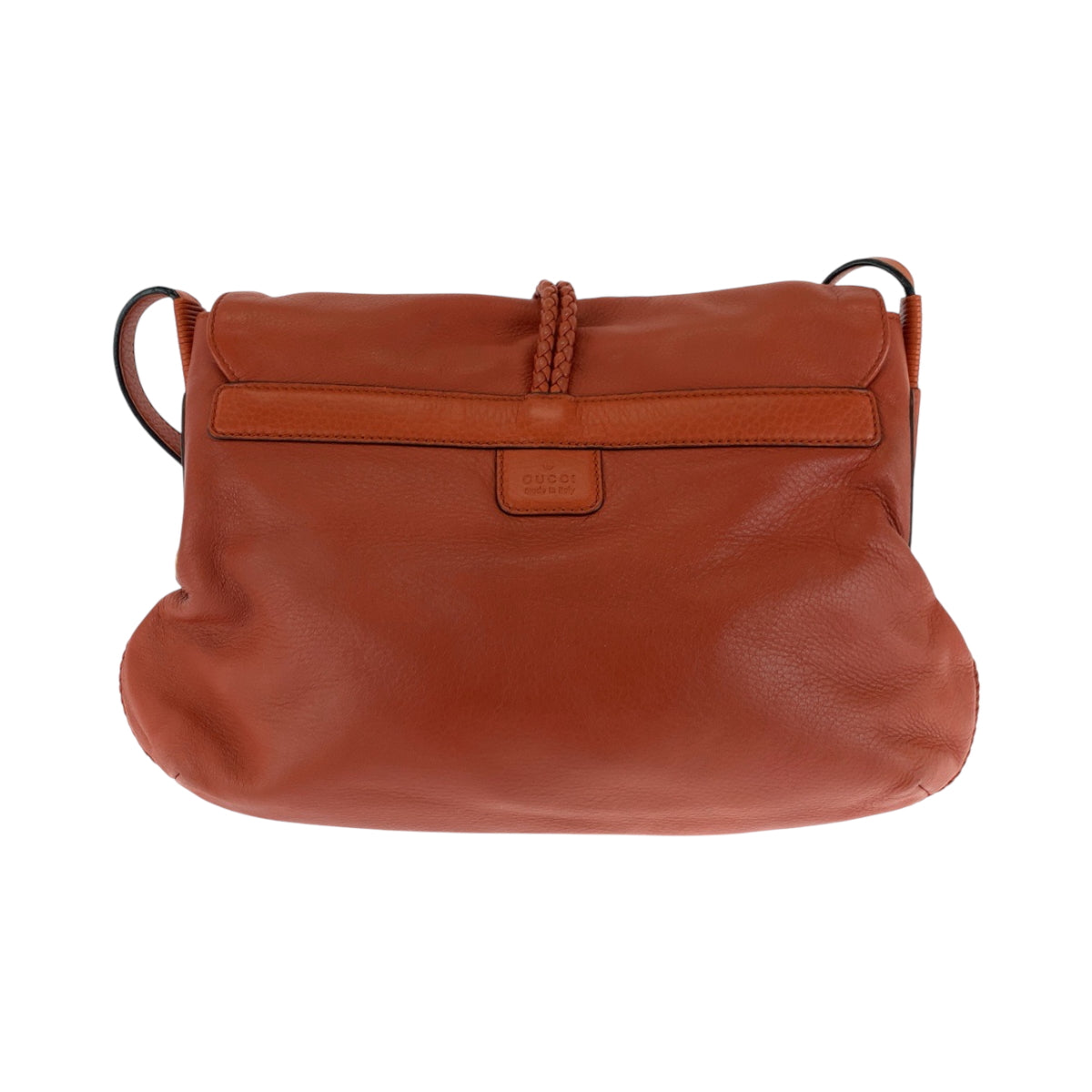 17289
GUCCI グッチ バンブー オレンジ ブラウン ゴールド金具 レザー 338985 ショルダーバッグ メッセンジャーバッグ レディース ABP65