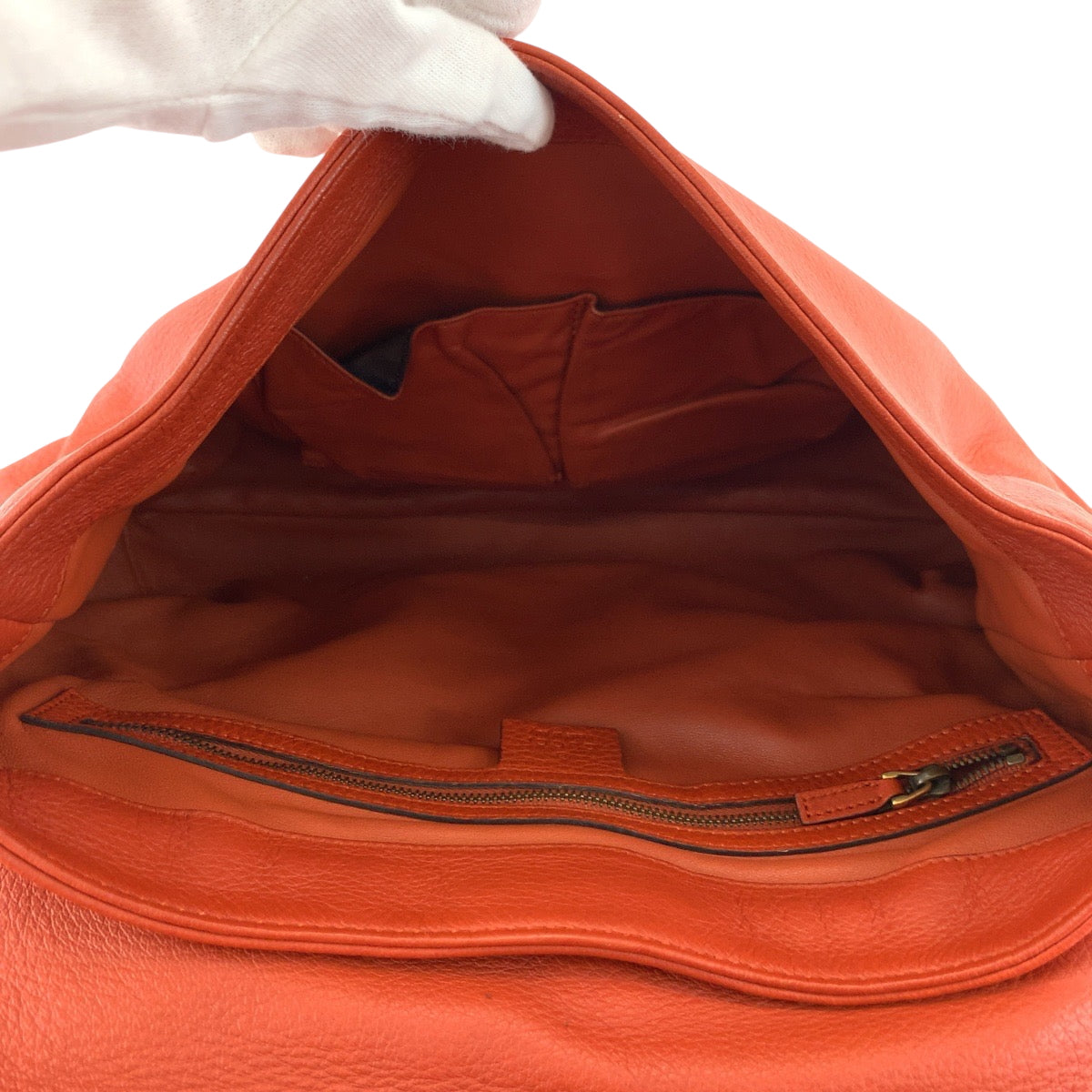 17289
GUCCI グッチ バンブー オレンジ ブラウン ゴールド金具 レザー 338985 ショルダーバッグ メッセンジャーバッグ レディース ABP65