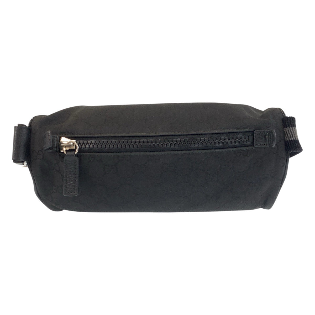 17293
GUCCI グッチ ブラック 黒 シルバー金具 GGキャンバス 449182 ボディバッグ バムバッグ  メンズ AB52