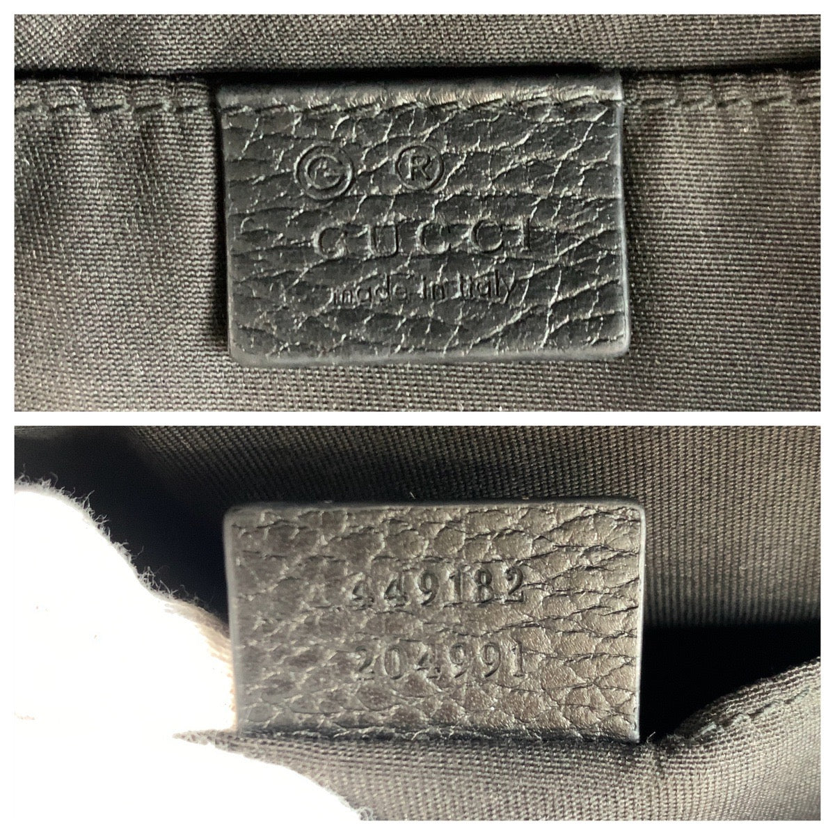 17293
GUCCI グッチ ブラック 黒 シルバー金具 GGキャンバス 449182 ボディバッグ バムバッグ  メンズ AB52