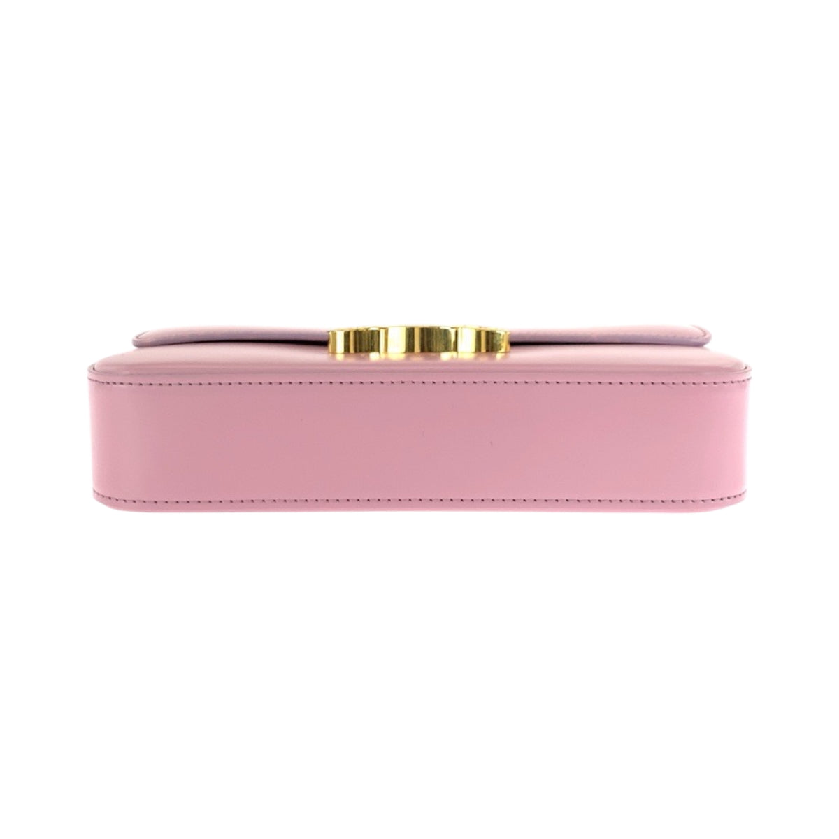17296
CELINE セリーヌ トリオンフ ピンク ゴールド金具 レザー ショルダーバッグ 肩掛け  レディース SA