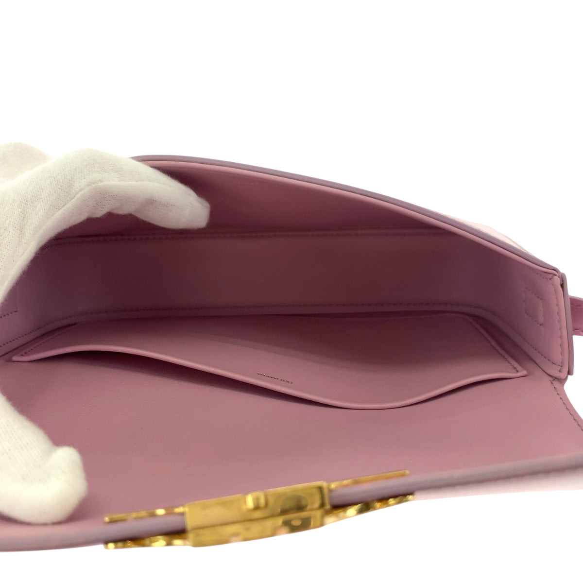 17296
CELINE セリーヌ トリオンフ ピンク ゴールド金具 レザー ショルダーバッグ 肩掛け  レディース SA