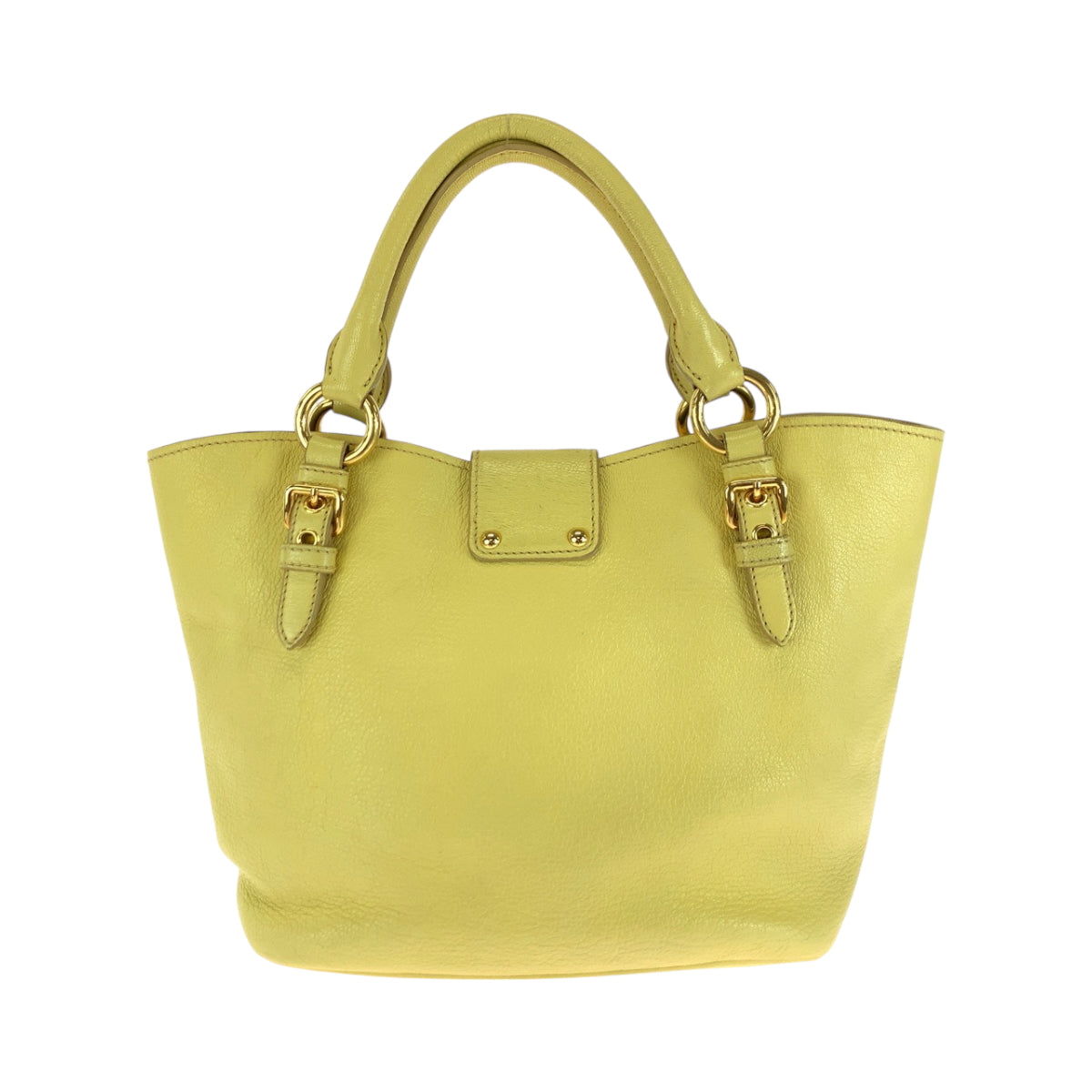 17298
Miu Miu ミュウ ミュウ マドラス イエロー ゴールド金具 レザー 197 B ショルダーバッグ ハンドバッグ 2way  レディース ABP63