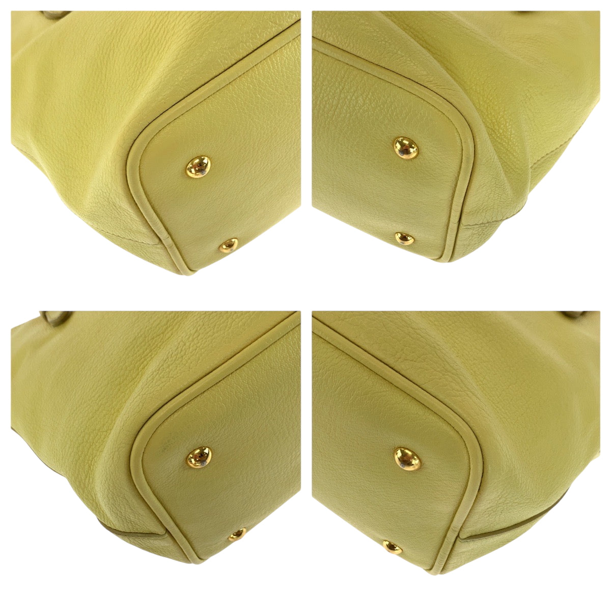 17298
Miu Miu ミュウ ミュウ マドラス イエロー ゴールド金具 レザー 197 B ショルダーバッグ ハンドバッグ 2way  レディース ABP63