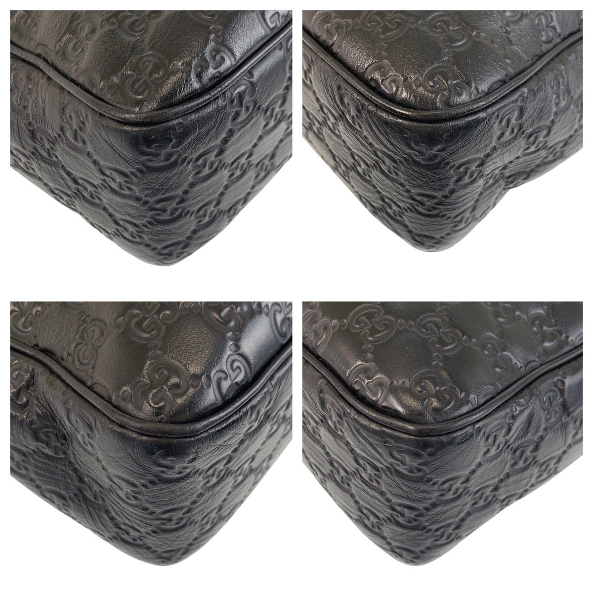 17300
GUCCI グッチ シェリーライン グッチシマ ブラック 黒 シルバー金具 レザー 322080 ショルダーバッグ メッセンジャーバッグ  メンズ ABP58