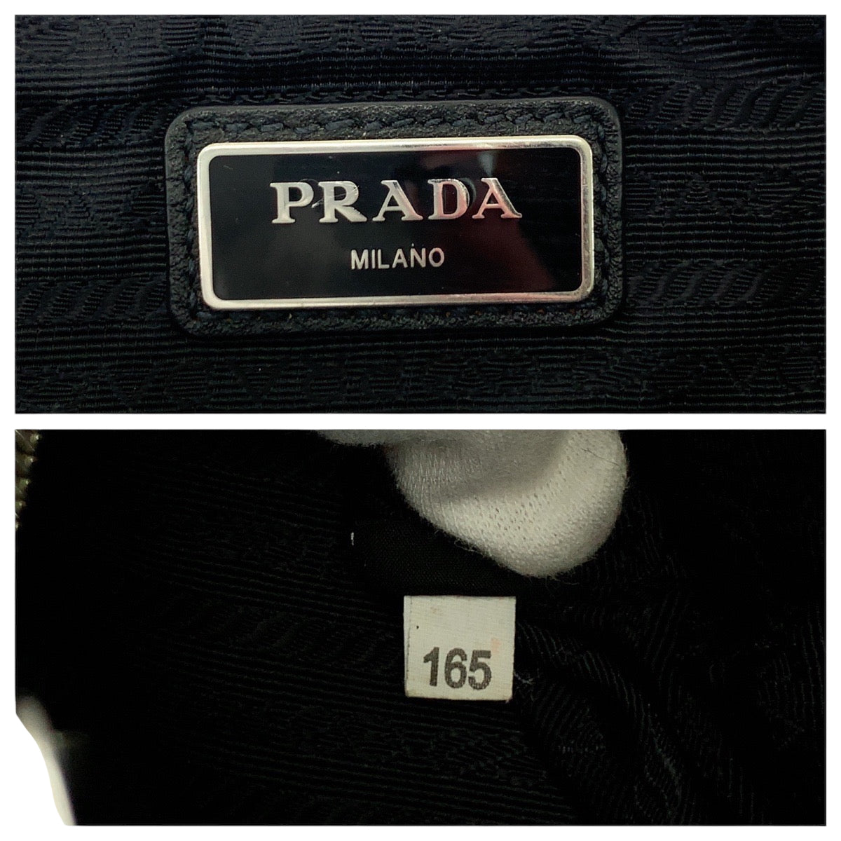 17315
PRADA プラダ ヴィッテロ シティ 三角ロゴプレート ブラック 黒 シルバー金具 レザー クラッチバッグ セカンドバッグ メンズ ABP46