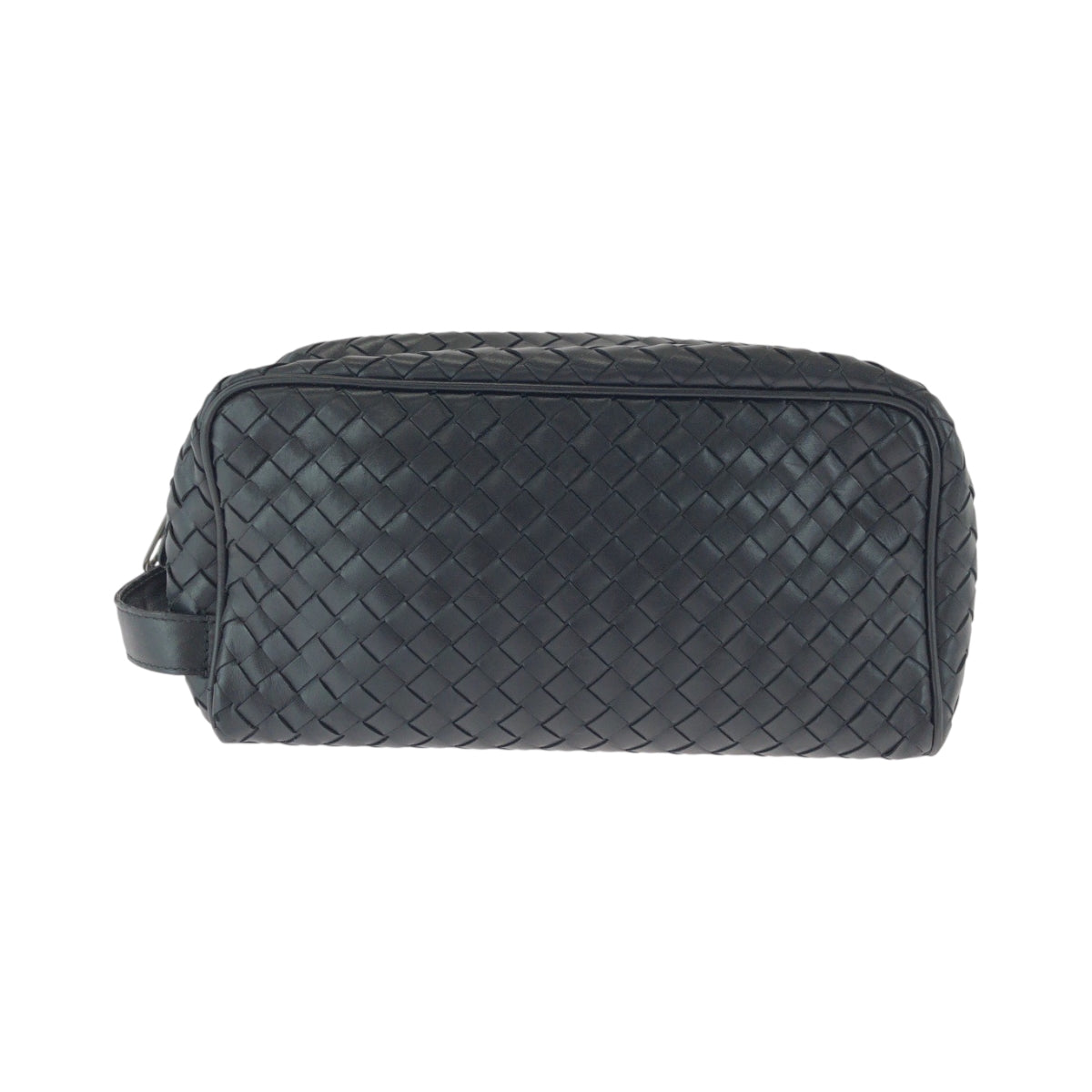 17316
BOTTEGAVENETA ボッテガヴェネタ イントレチャート ブラック 黒 シルバー金具 レザー 174361 V4651 1000 セカンドバッグ クラッチバッグ  メンズ ABP48