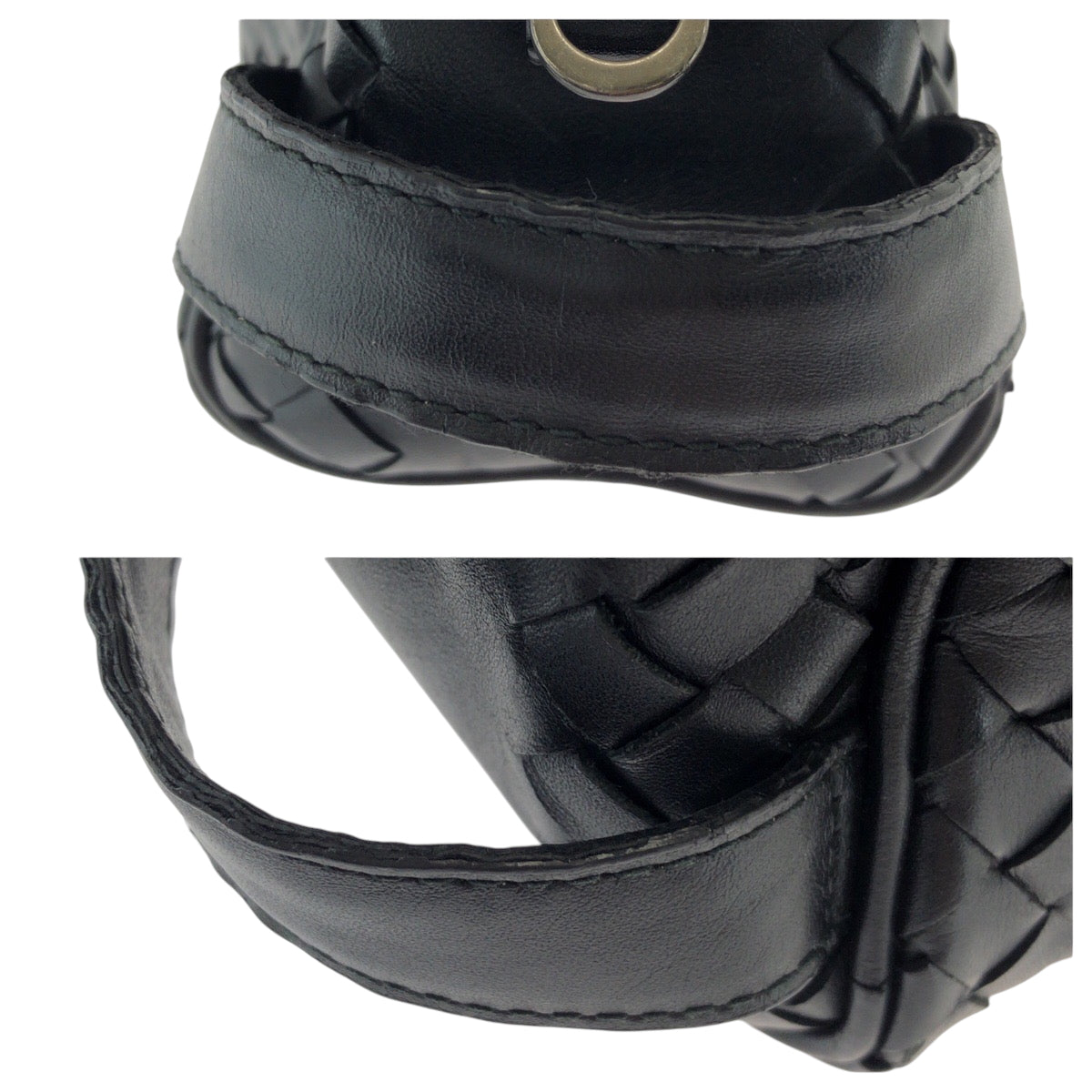 17316
BOTTEGAVENETA ボッテガヴェネタ イントレチャート ブラック 黒 シルバー金具 レザー 174361 V4651 1000 セカンドバッグ クラッチバッグ  メンズ ABP48