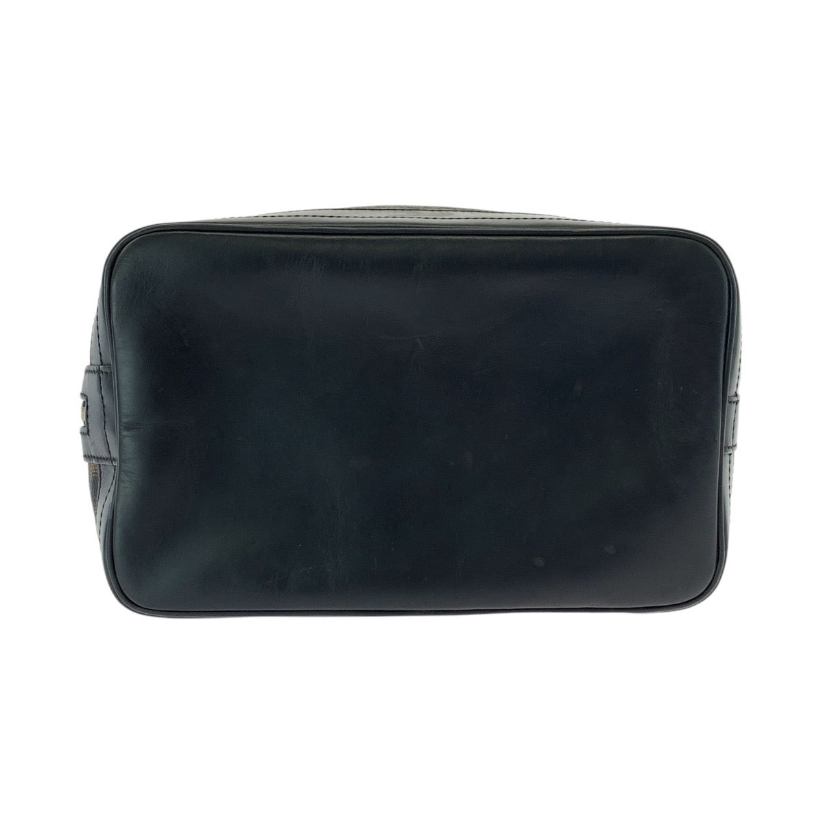 17317
CELINE セリーヌ ヴィンテージ マカダム ブラウン ブラック 黒 ゴールド金具 PVC / レザー MC96 巾着 ショルダーバッグ  レディース AB43