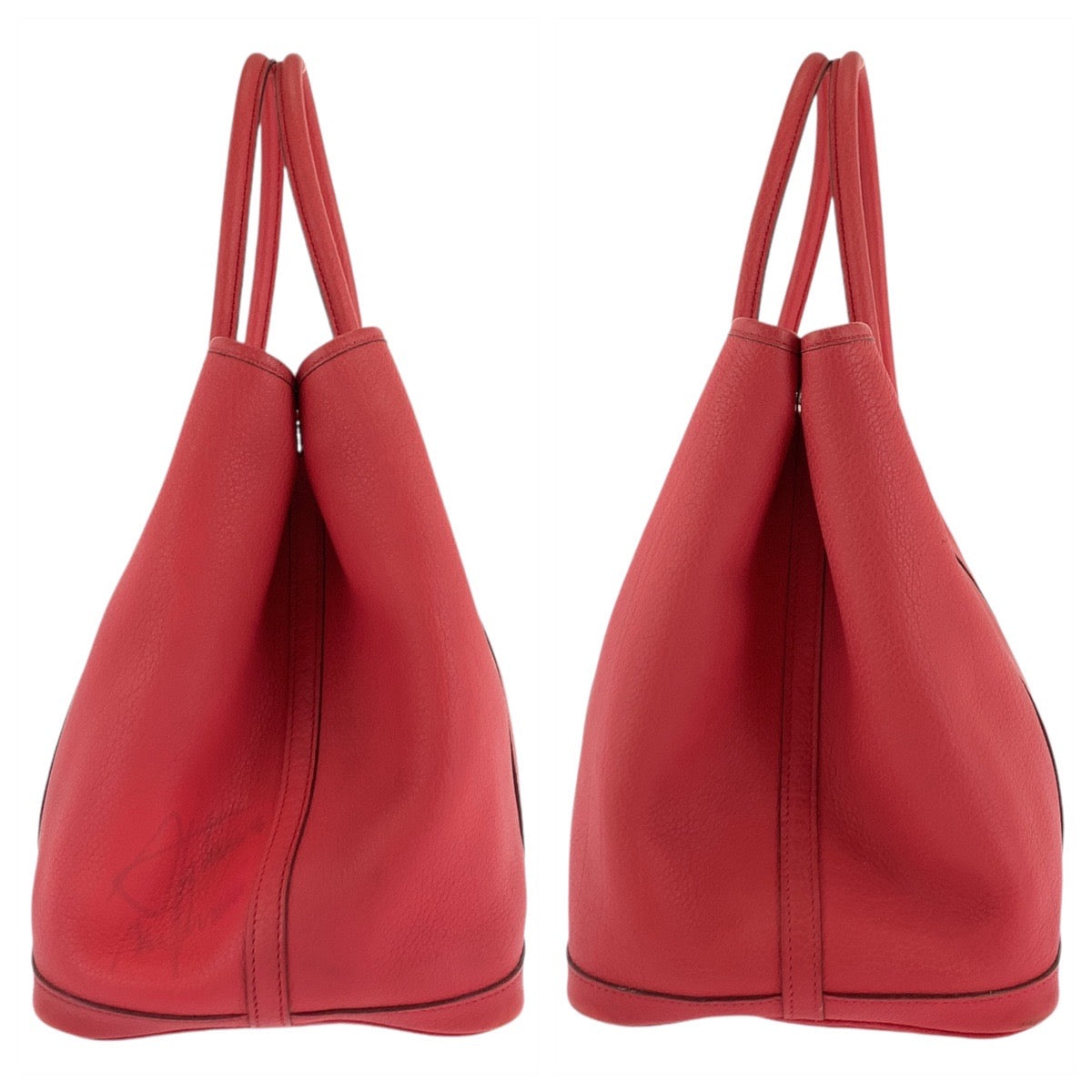 17321
HERMES エルメス ガーデンパーティPM ピンク シルバー金具 ネゴンダ トートバッグ ショルダーバッグ □N刻印  レディース AB190