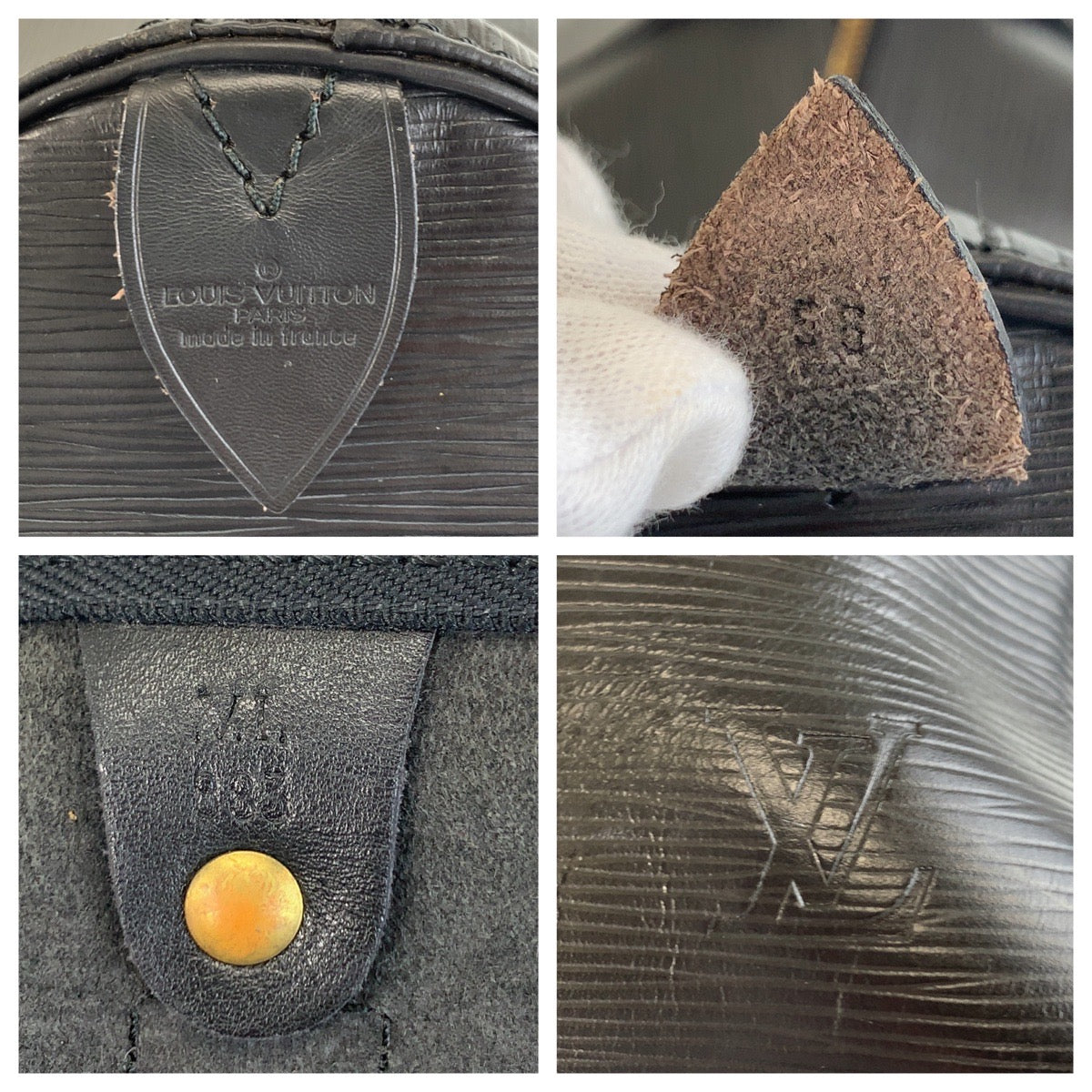 17322
LOUIS VUITTON ルイヴィトン エピ キーポル55 ノワール ブラック 黒 ゴールド金具 レザー M59142 ボストンバッグ ハンドバッグ  メンズ AB65