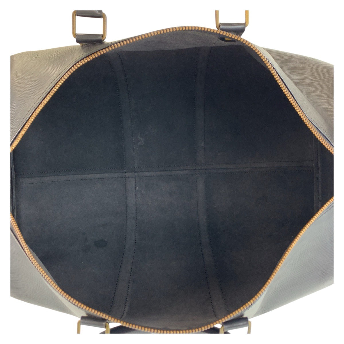 17322
LOUIS VUITTON ルイヴィトン エピ キーポル55 ノワール ブラック 黒 ゴールド金具 レザー M59142 ボストンバッグ ハンドバッグ  メンズ AB65