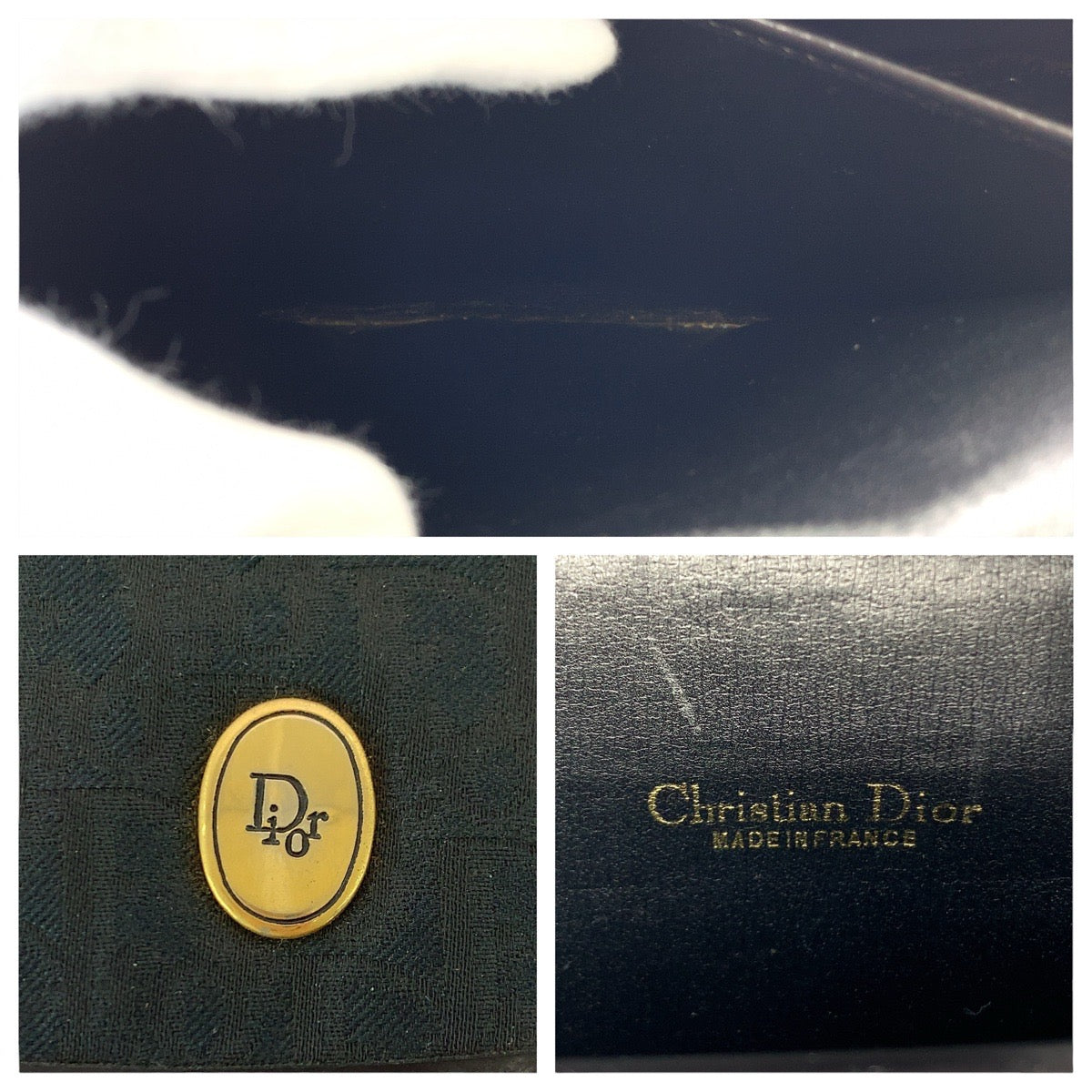 17324
Dior ディオール ヴィンテージ トロッター ブラック 黒 ゴールド金具 キャンバス / レザー ショルダーバッグ ポシェット  レディース ABP40