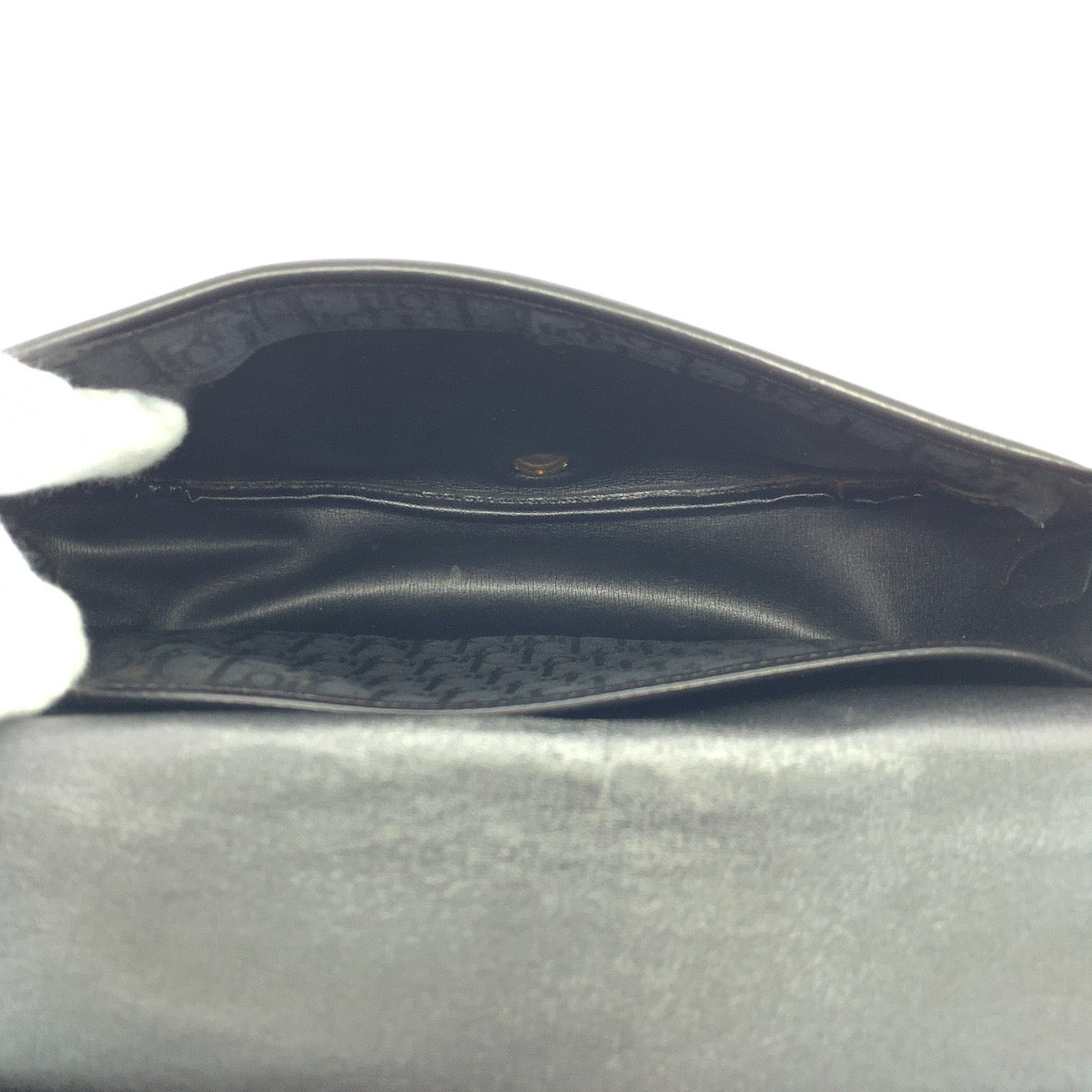 17324
Dior ディオール ヴィンテージ トロッター ブラック 黒 ゴールド金具 キャンバス / レザー ショルダーバッグ ポシェット  レディース ABP40