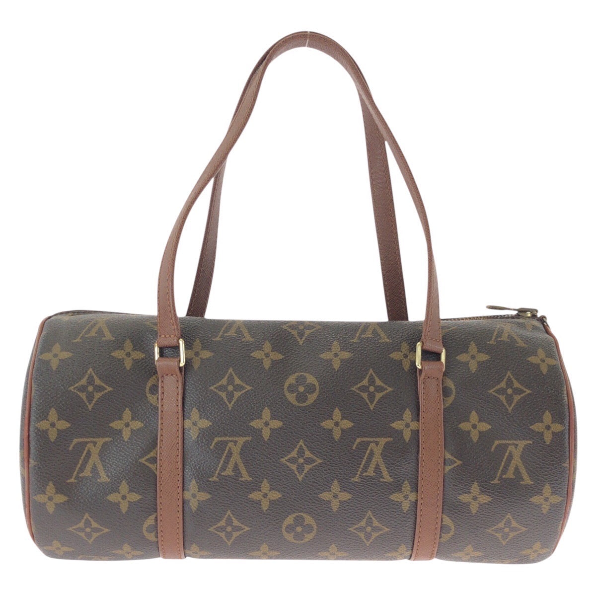 17328
LOUIS VUITTON ルイヴィトン ヴィンテージ モノグラム パピヨン30 ブラウン ゴールド金具 PVC M51365 ハンドバッグ ショルダーバッグ  レディース ABP43