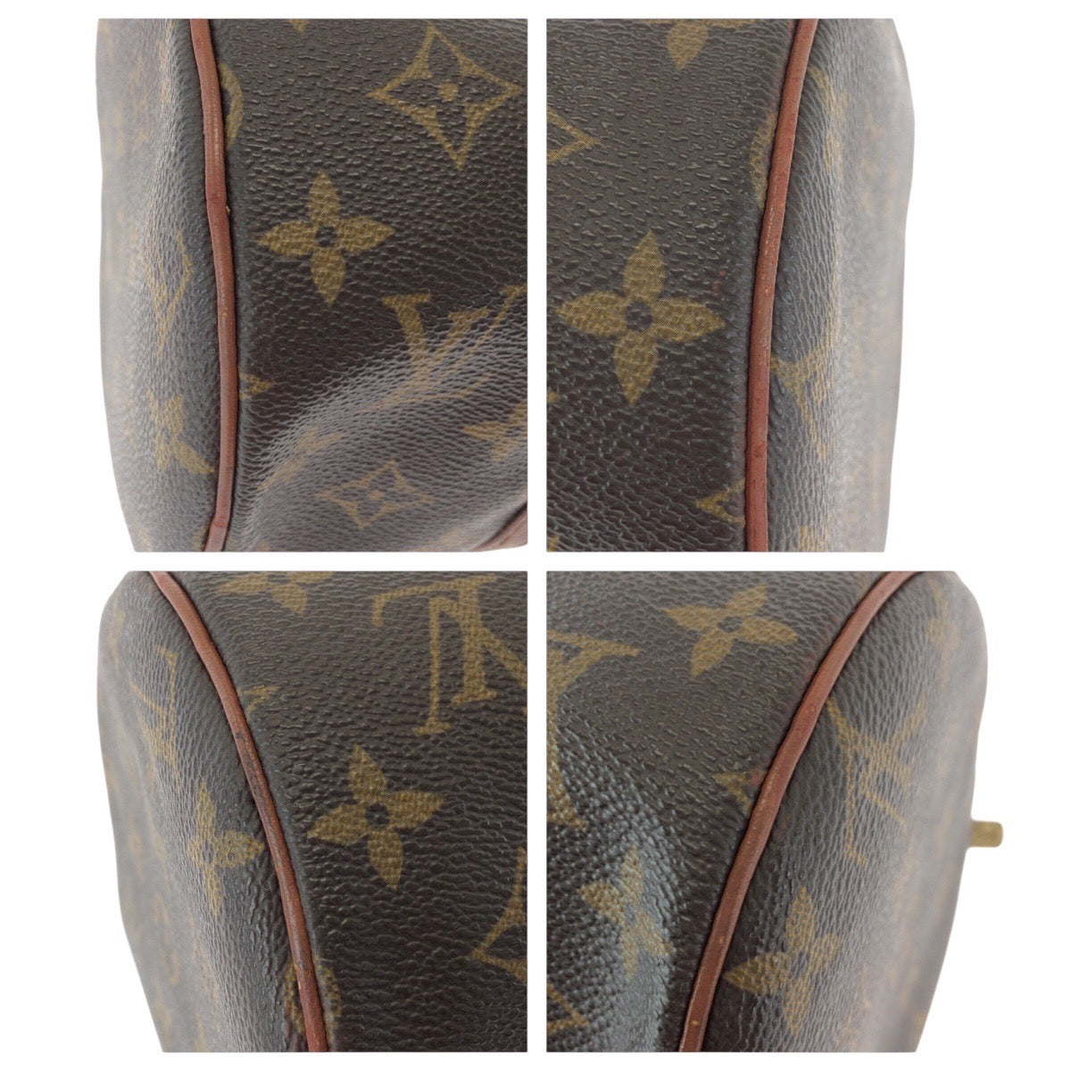 17328
LOUIS VUITTON ルイヴィトン ヴィンテージ モノグラム パピヨン30 ブラウン ゴールド金具 PVC M51365 ハンドバッグ ショルダーバッグ  レディース ABP43