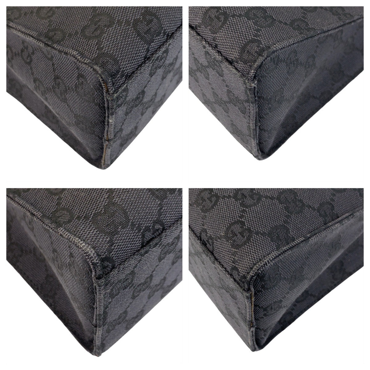 17331
GUCCI グッチ ジャッキー ブラック 黒 シルバー金具 GGキャンバス / レザー 001 3355 ショルダーバッグ ハンドバッグ レディース ABP50