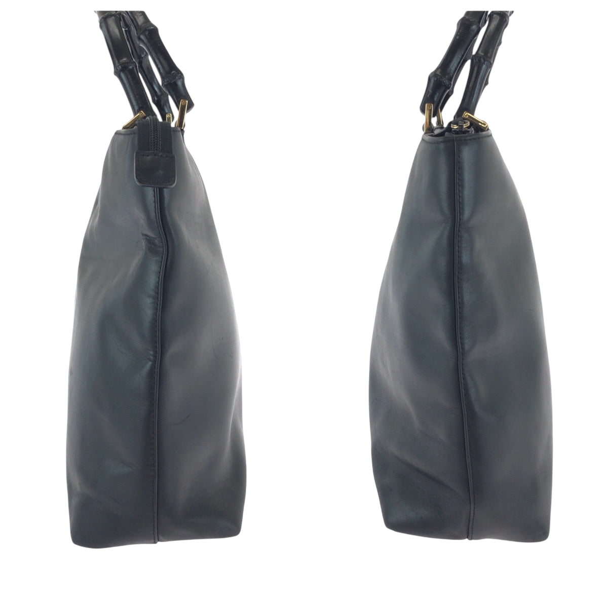 17332
GUCCI グッチ バンブー ブラック 黒 ゴールド金具 レザー 002 2122 0507 トートバッグ ショルダーバッグ レディース AB32