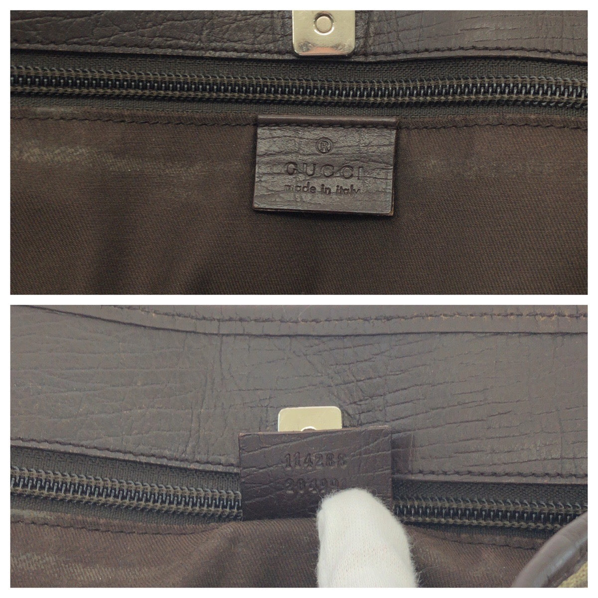 17335
GUCCI グッチ ベージュ ダークブラウン シルバー金具 GGスプリームキャンバス 415288 トートバッグ ショルダーバッグ  レディース AB26