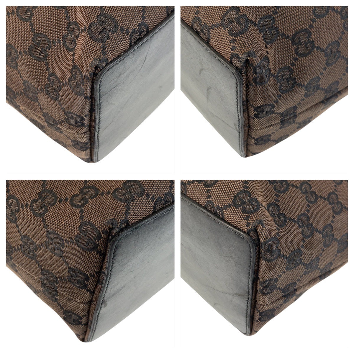 17337
GUCCI グッチ ブラウン ゴールド金具 GGキャンバス / レザー 002 1098 トートバッグ ショルダーバッグ  レディース ABP32