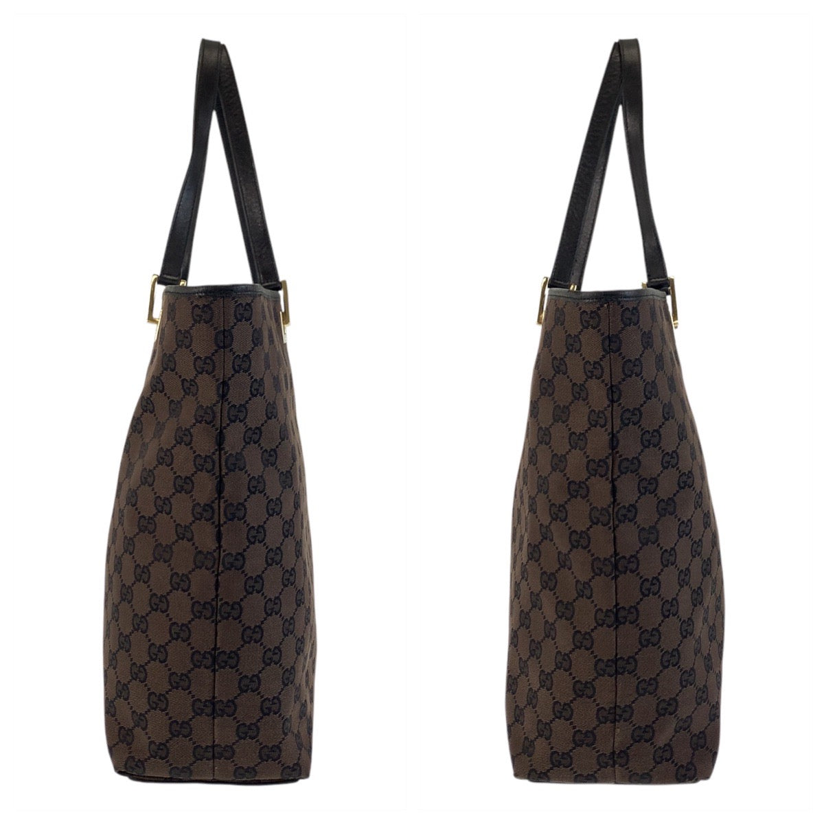 17337
GUCCI グッチ ブラウン ゴールド金具 GGキャンバス / レザー 002 1098 トートバッグ ショルダーバッグ  レディース ABP32