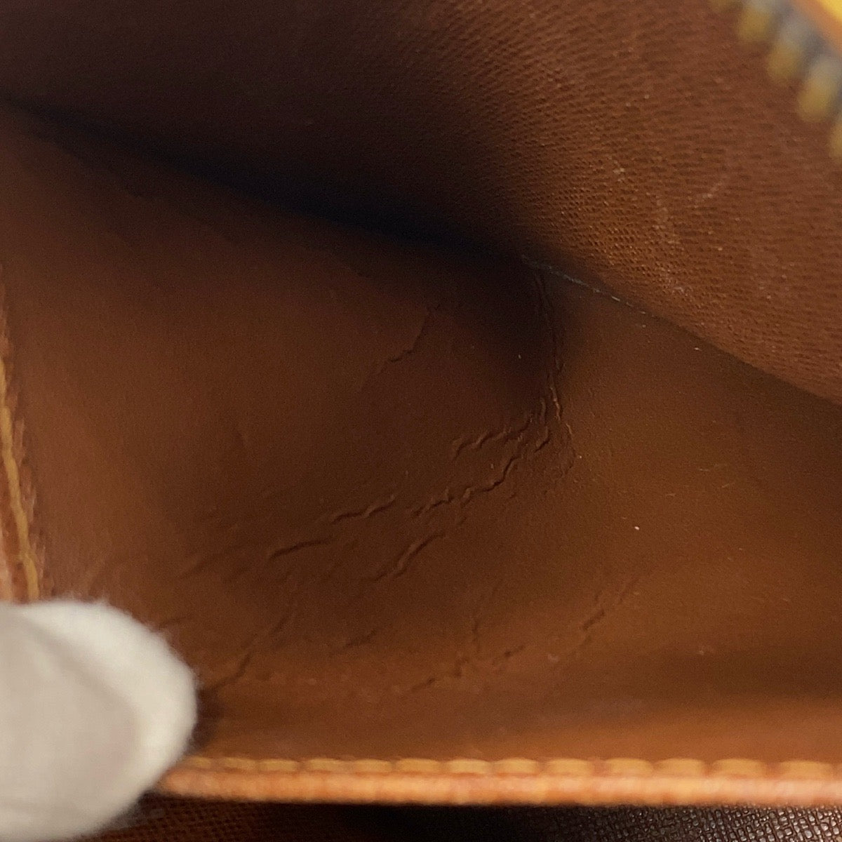 17340
LOUIS VUITTON ルイヴィトン モノグラム ドルーオ ブラウン ゴールド金具 PVC M51290 斜め掛け ショルダーバッグ  レディース AB65