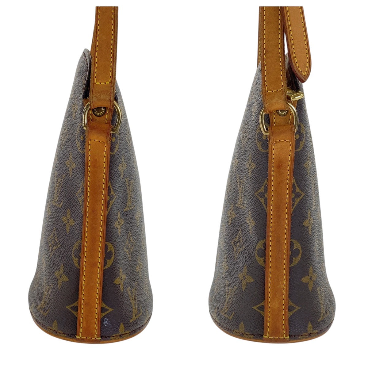 17340
LOUIS VUITTON ルイヴィトン モノグラム ドルーオ ブラウン ゴールド金具 PVC M51290 斜め掛け ショルダーバッグ  レディース AB65