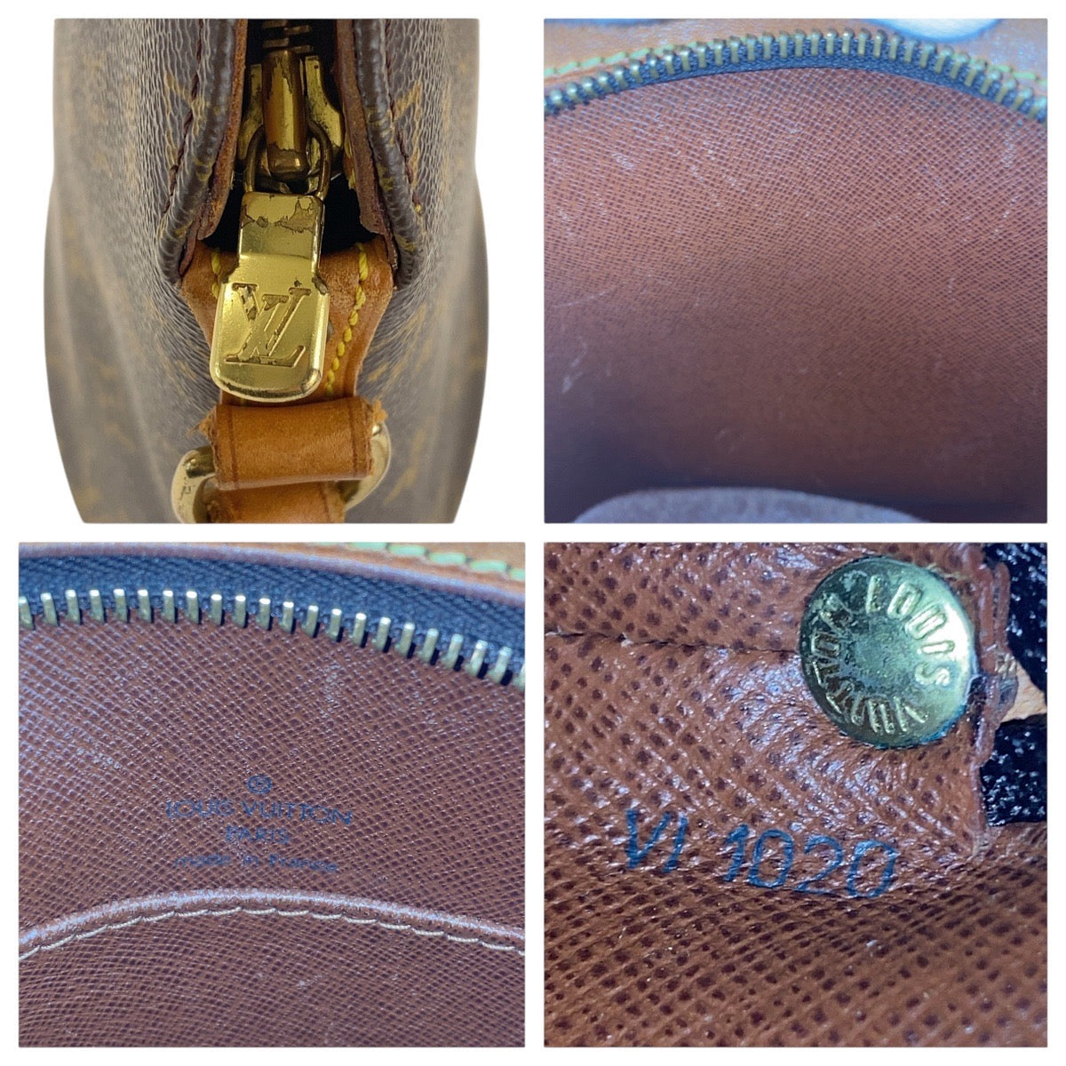 17340
LOUIS VUITTON ルイヴィトン モノグラム ドルーオ ブラウン ゴールド金具 PVC M51290 斜め掛け ショルダーバッグ  レディース AB65