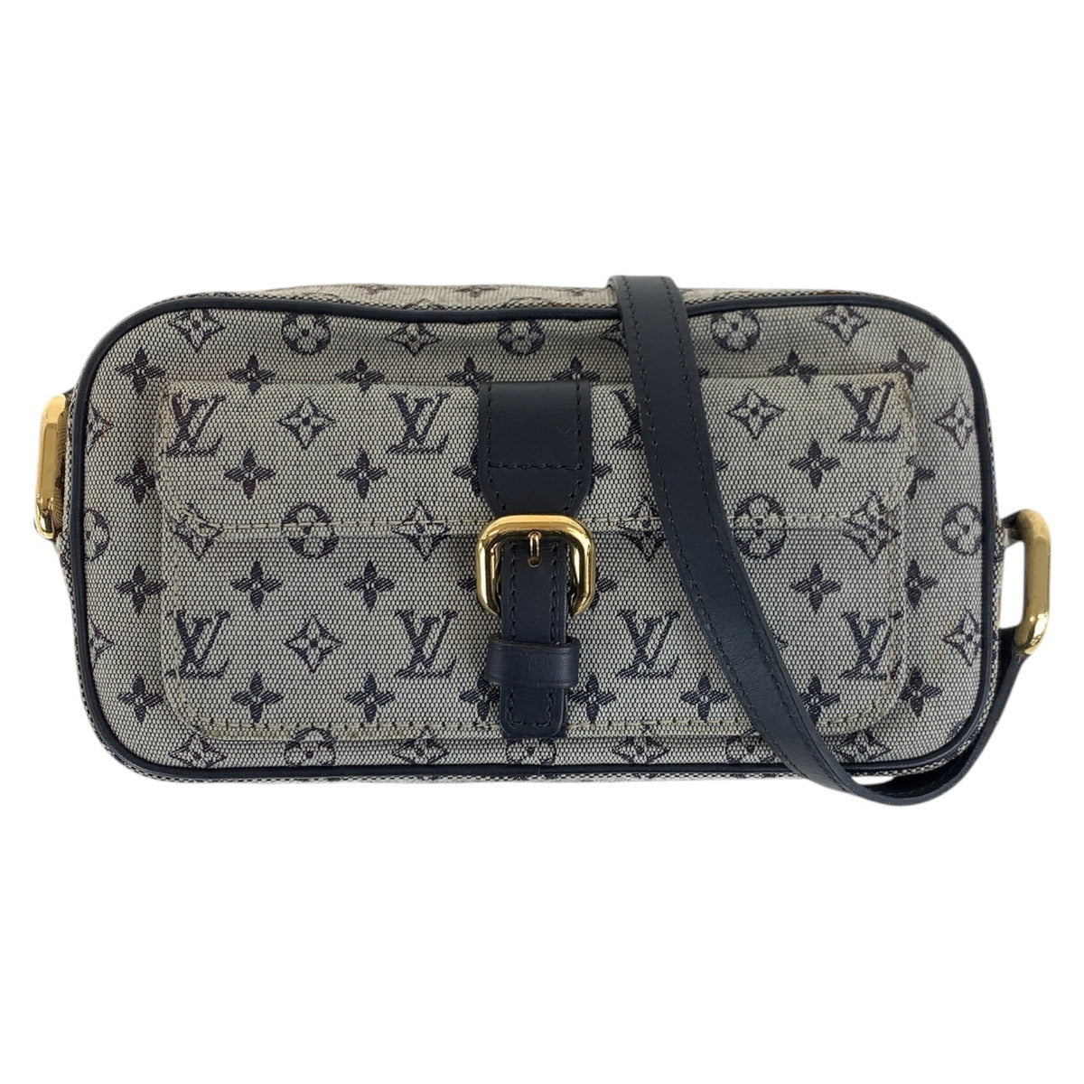 17431
LOUIS VUITTON ルイヴィトン モノグラム ミニ ジュリエット グレー ブラック ゴールド金具 キャンバス / レザー M92217 ショルダーバッグ ポシェット  レディース