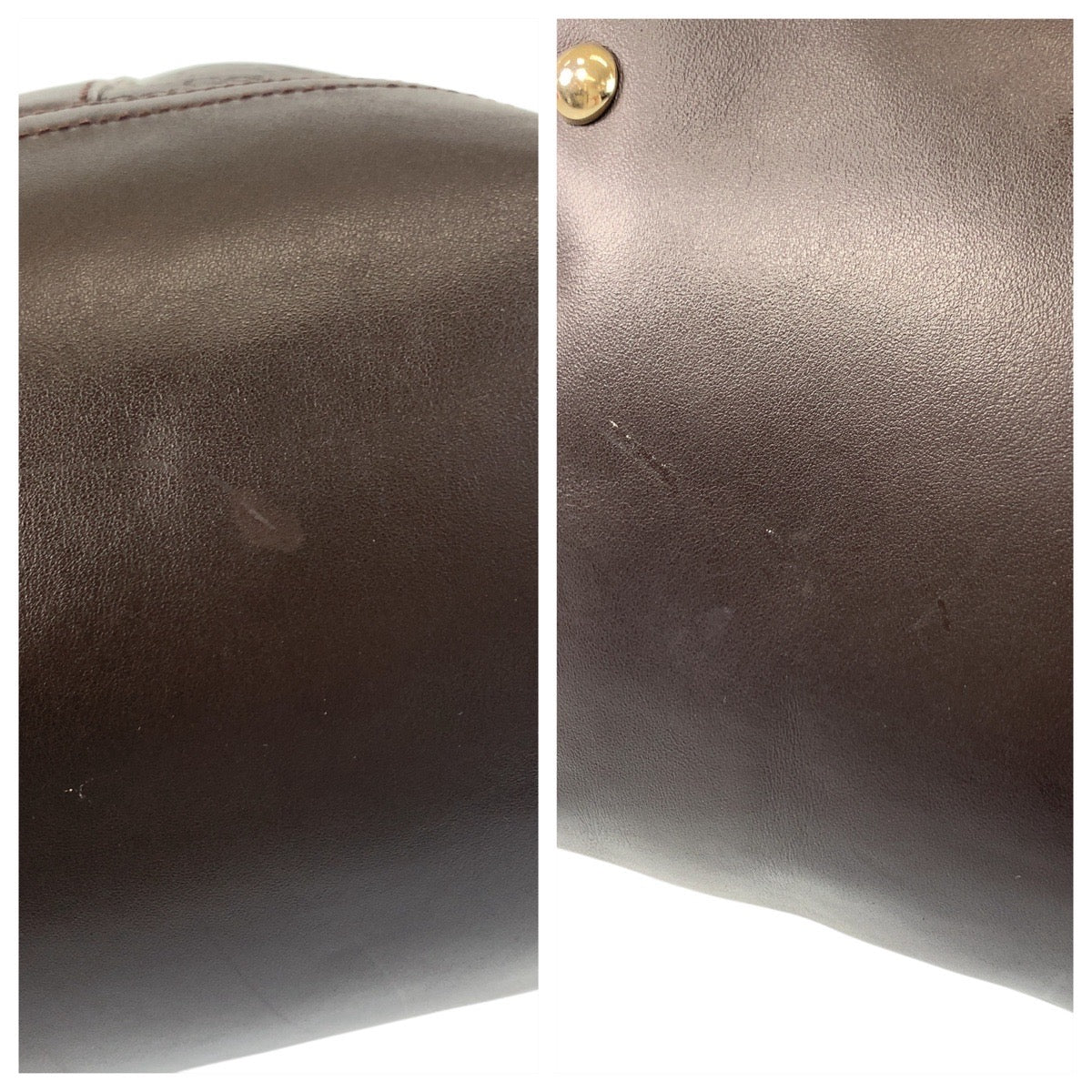 17341
GUCCI グッチ グッチシマ ブラウン ゴールド金具 レザー 327793 トートバッグ ショルダーバッグ レディース ABP58