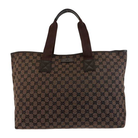 17343
GUCCI グッチ ブラウン シルバー金具 GGキャンバス 267474 トートバッグ ショルダーバッグ 男女兼用  メンズ A65