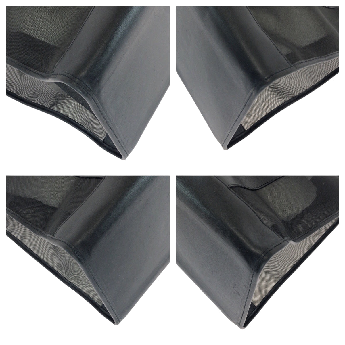 17344
GUCCI グッチ メッシュ ブラック 黒 ナイロン 002 0404 トートバッグ ショルダーバッグ レディース A48